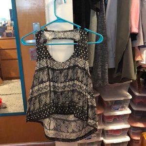 Patterned crop tank
